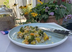 Brokkoli-Bulgur-Gericht Start