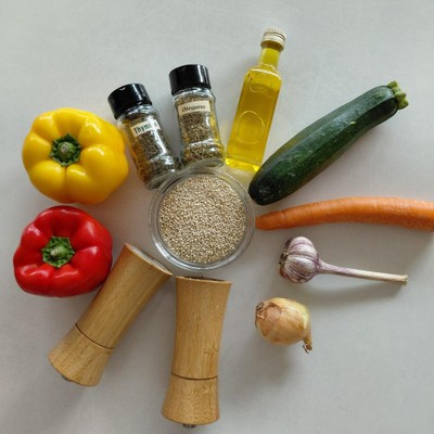 Gefüllte Paprika mit Quinoa 1