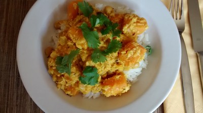 Kürbis-Kichererbsen-Curry