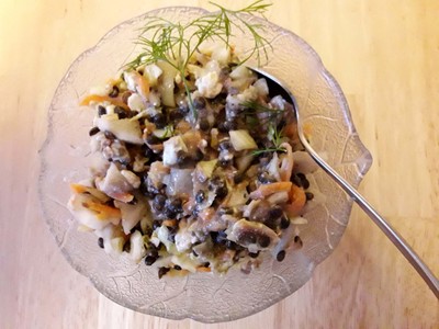 Linsensalat mit Chinakohl