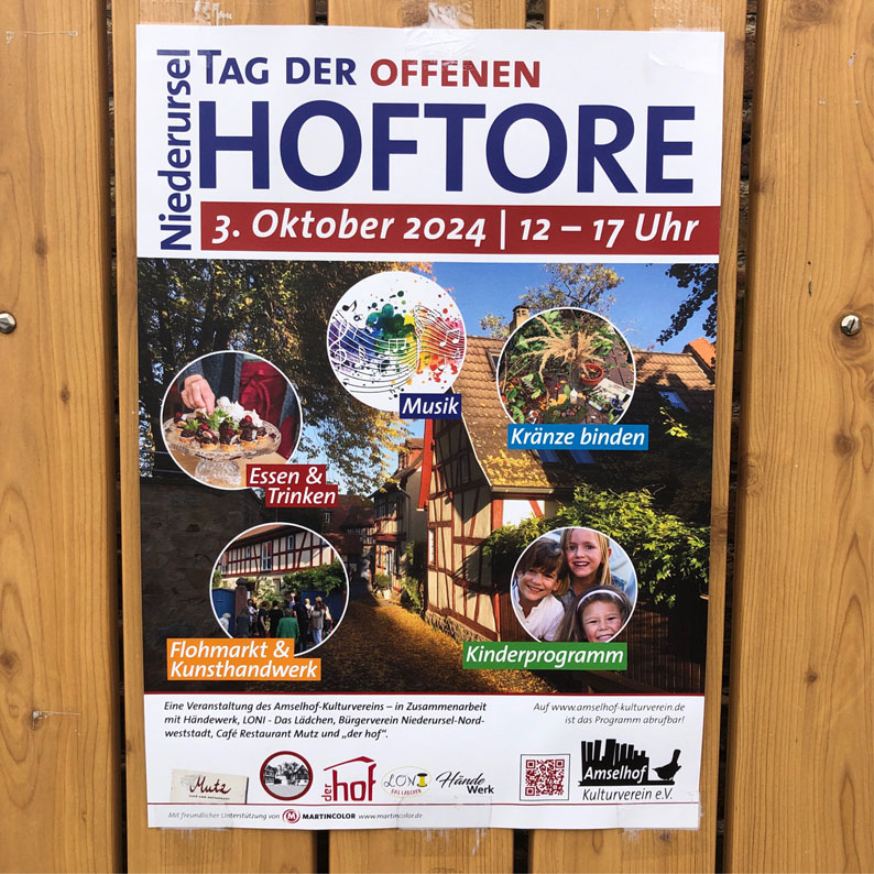 Tag der offenen Hoftore Plakat